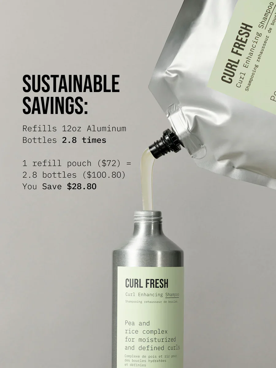 AG Care Curl Fresh Curl Enhancing Shampoo and Coconut Avocado Conditioner 1000ml - Image 2