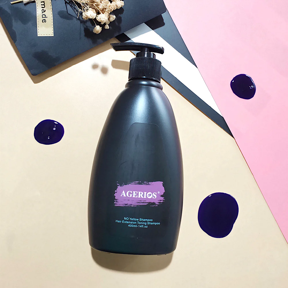 Agerios No Yellow Toning Shampoo 400ml - Image 3