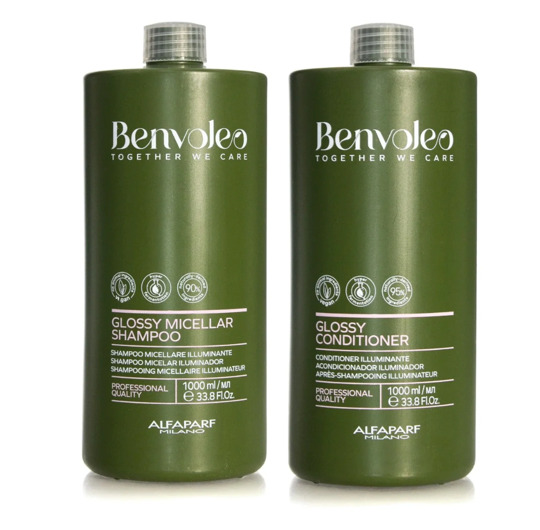 Alfaparf Benvoleo Glossy Michellar Shampoo and Conditioner 1000ml
