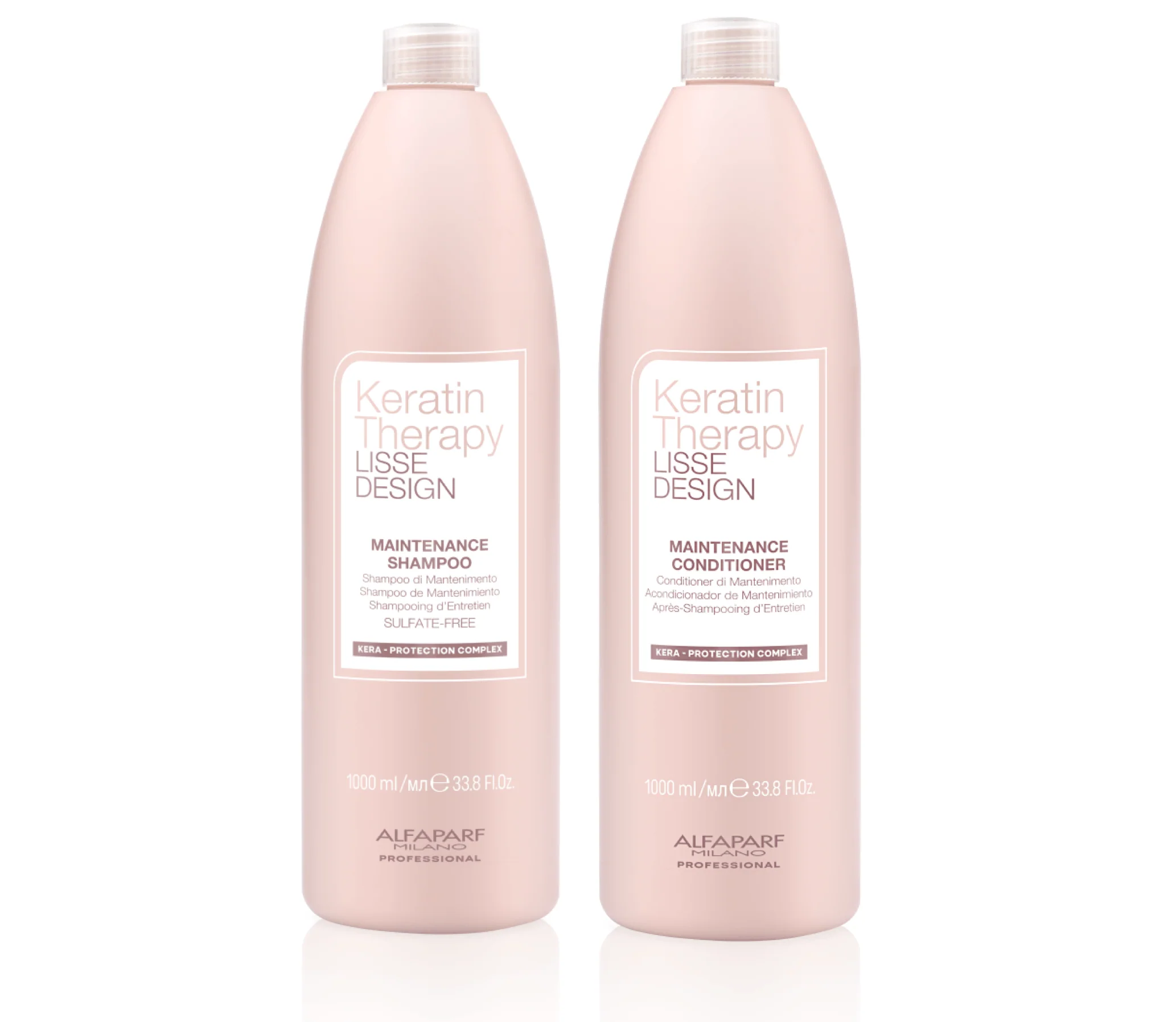 Alfaparf Keratin Therapy Lisse Design Maintenance Shampoo and Conditioner 1000ml