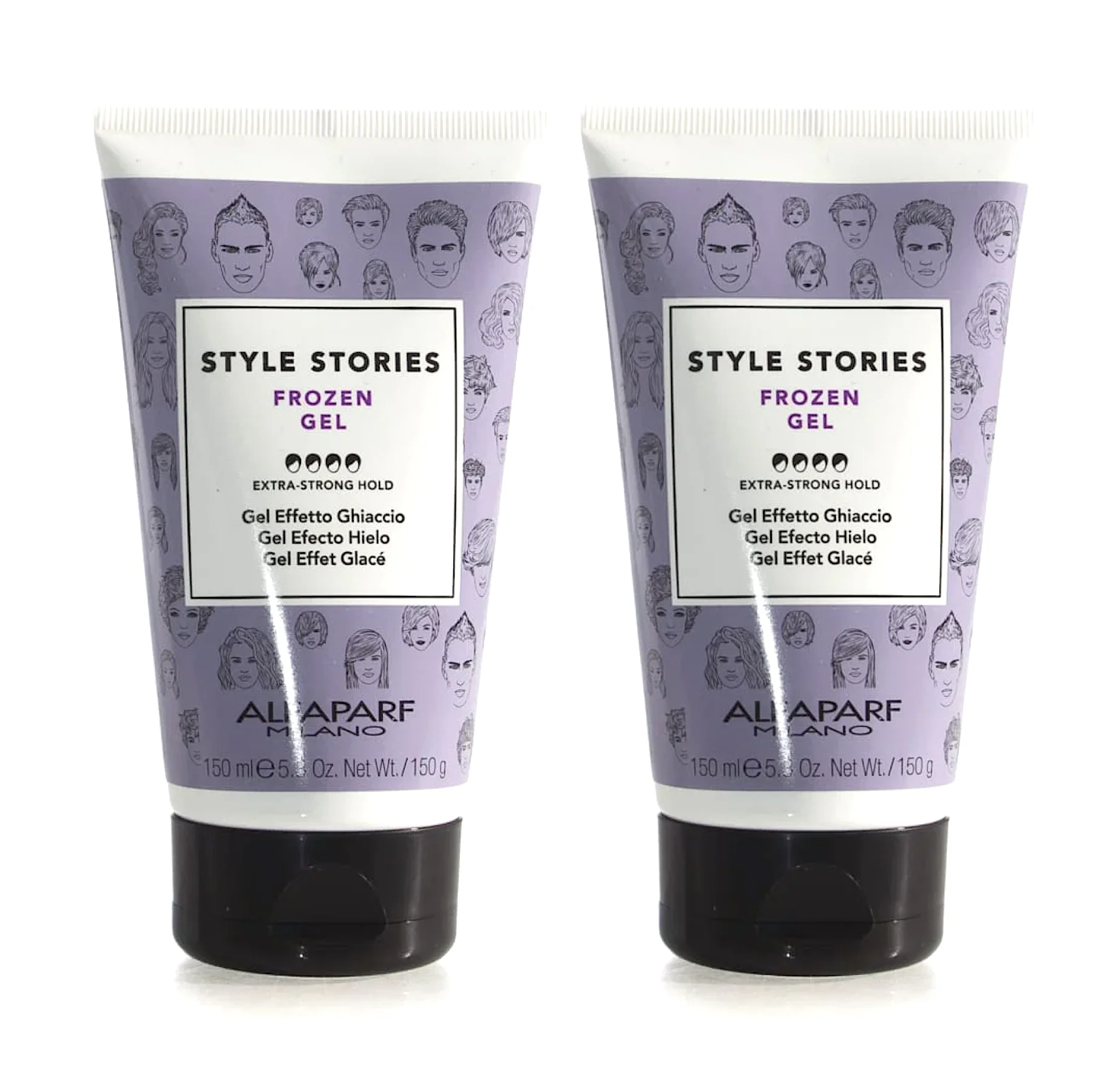 Alfaparf Milano Style Stories Frozen Gel Extra Strong Hold 150ml Duo