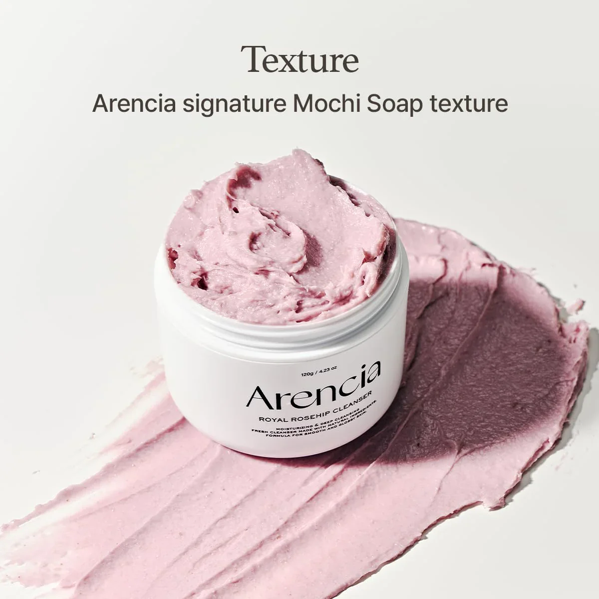 Arencia Fresh Rosehip Rice Mochi Cleanser Korean Beauty 120g - Image 2