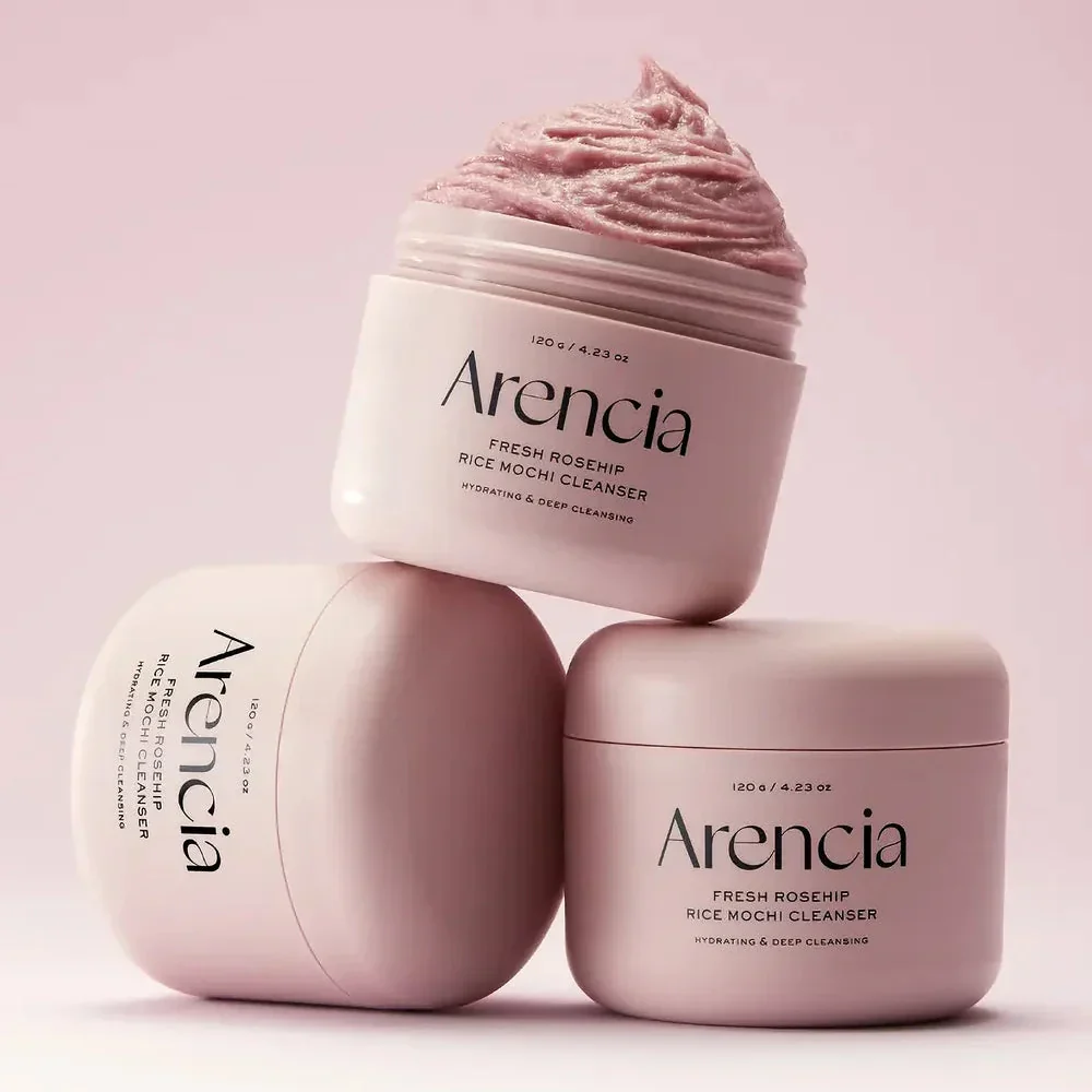 Arencia Fresh Rosehip Rice Mochi Cleanser Korean Beauty 120g - Image 4