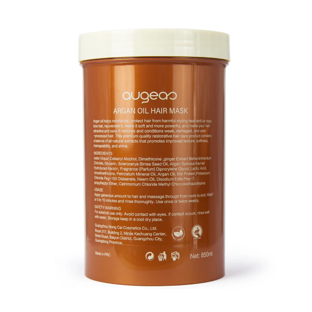 Augeas Argan Oil Extra Moisturising & Smooth Hair Mask 850ml - Image 2