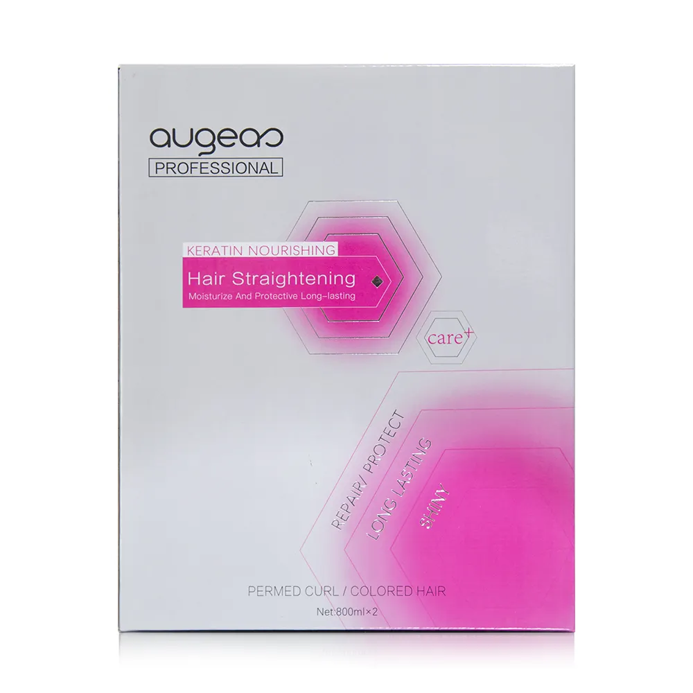Augeas Keratin Nourishing Hair Straightening Cream 800ml Duo - Image 4