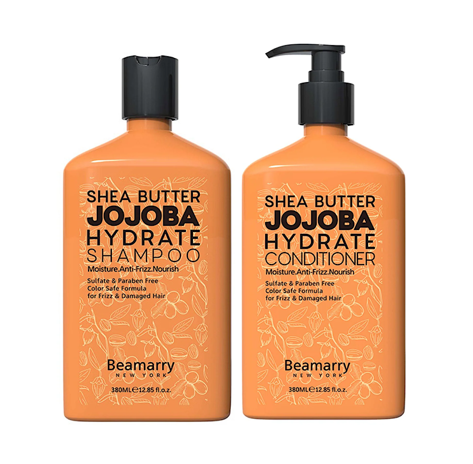 Beamarry Shea Butter Jojoba Hydrate Shampoo and Conditioner 380ml