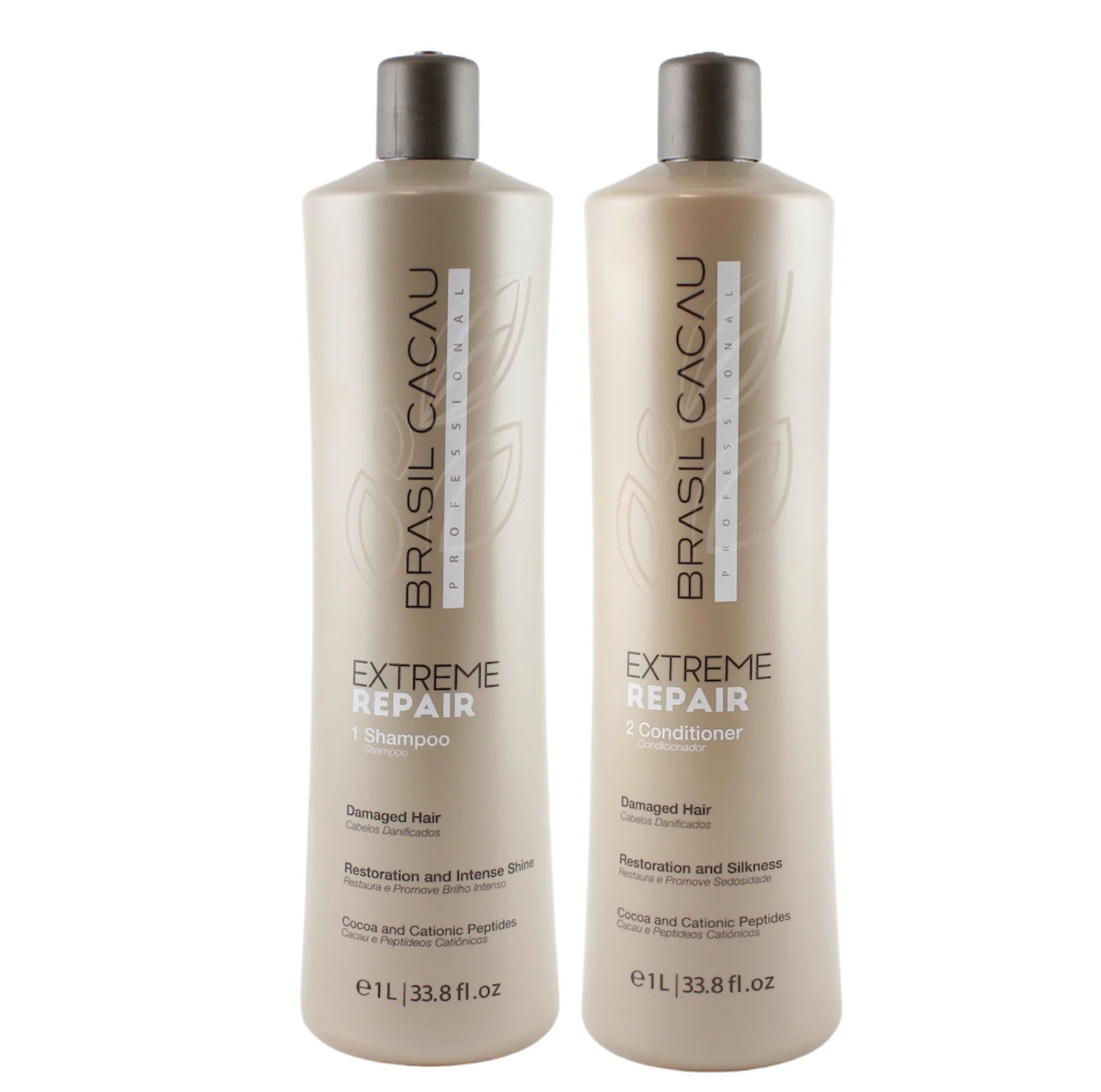 Brasil Cacau Extreme Repair Shampoo and Conditioner 1000ml
