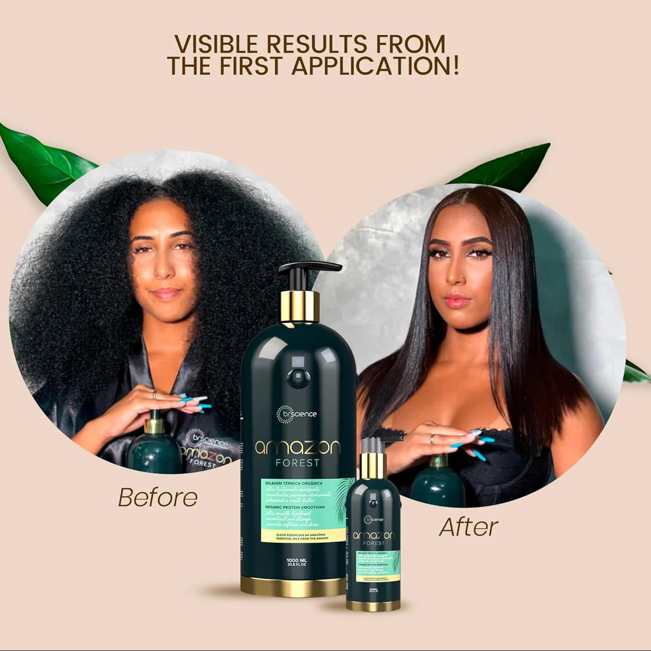 Brscience Amazon Forest Organic Protein Smoothing Hair Straightening Treatment 1000ml - Image 3