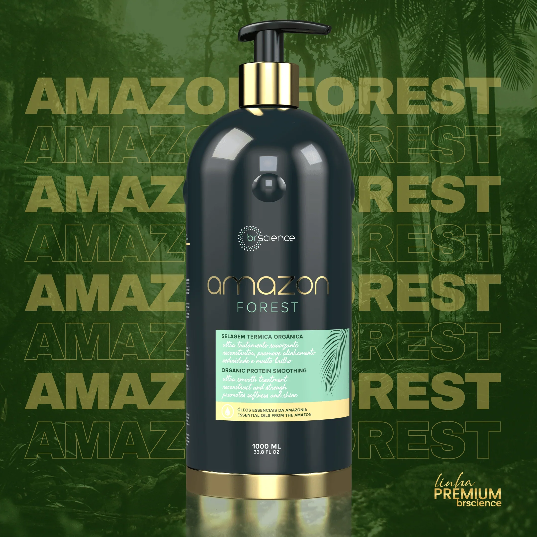 Brscience Amazon Forest Organic Protein Smoothing Hair Straightening Treatment 1000ml - Image 4