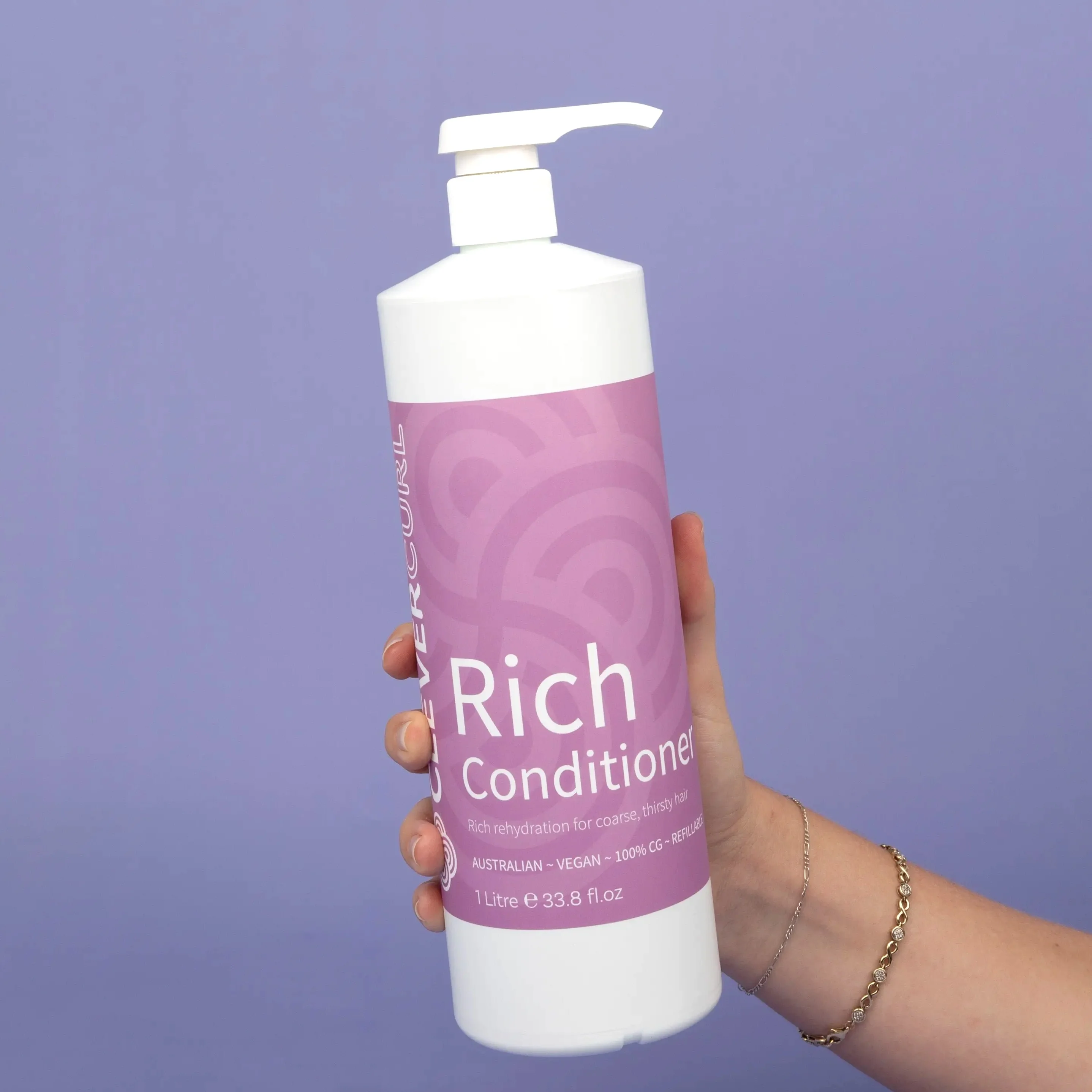 Clever Curl Cleanser Shampoo and Rich Conditioner 1000ml - Image 2