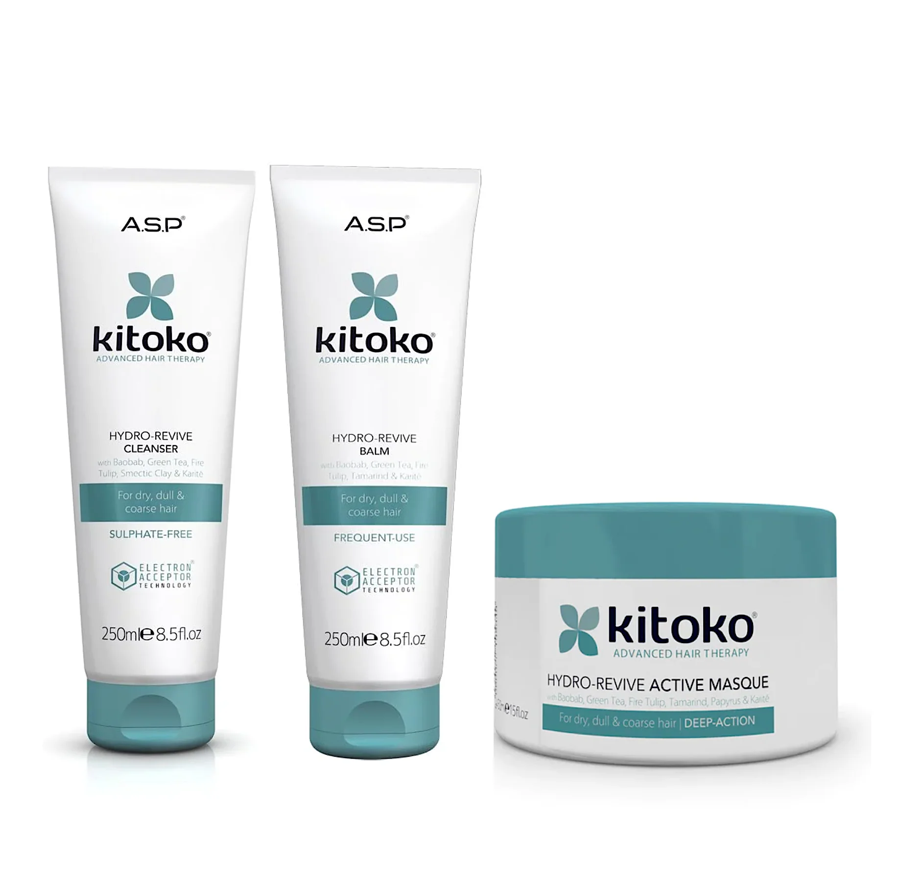 ASP Kitoko Hydro Revive Cleanser and Balm 250ml + Masque (3pc)