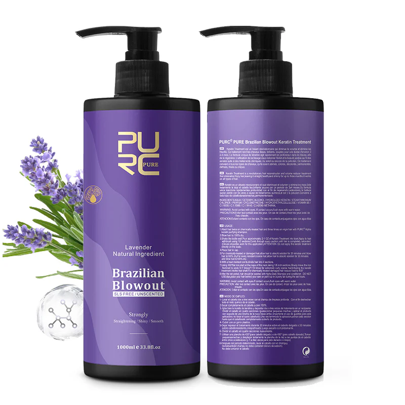 Purc Brazilian Blowout Keratin Lavender Treatment 1000ml - Image 3