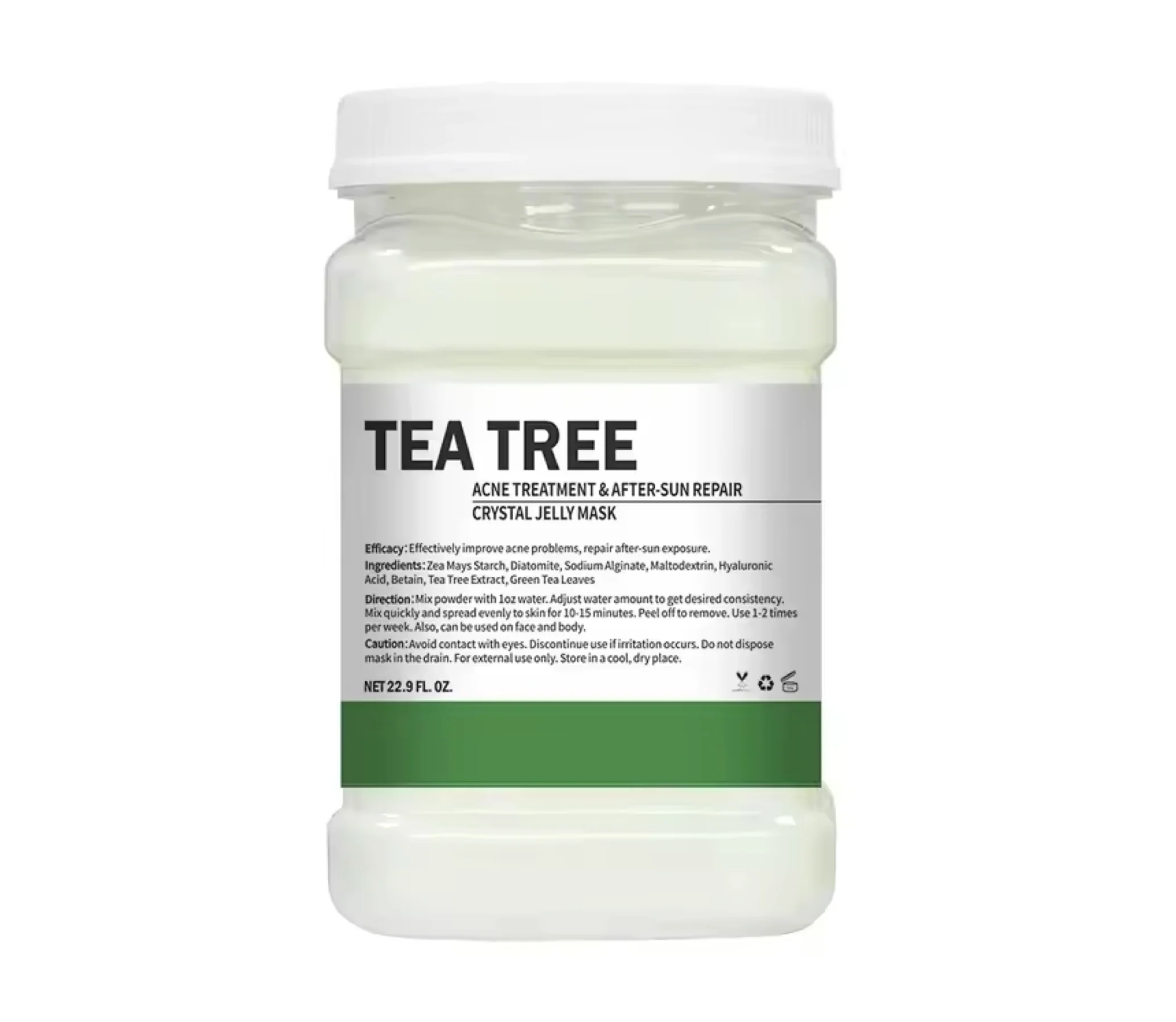 Crystal Hydrojelly Mask Acne Treatment Sun Repair Tea Tree Peel 650g