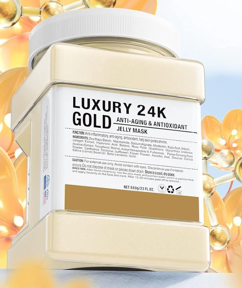 Crystal Hydrojelly Mask Anti Aging Antioxidant Luxury 24K Gold Peel 650g - Image 2