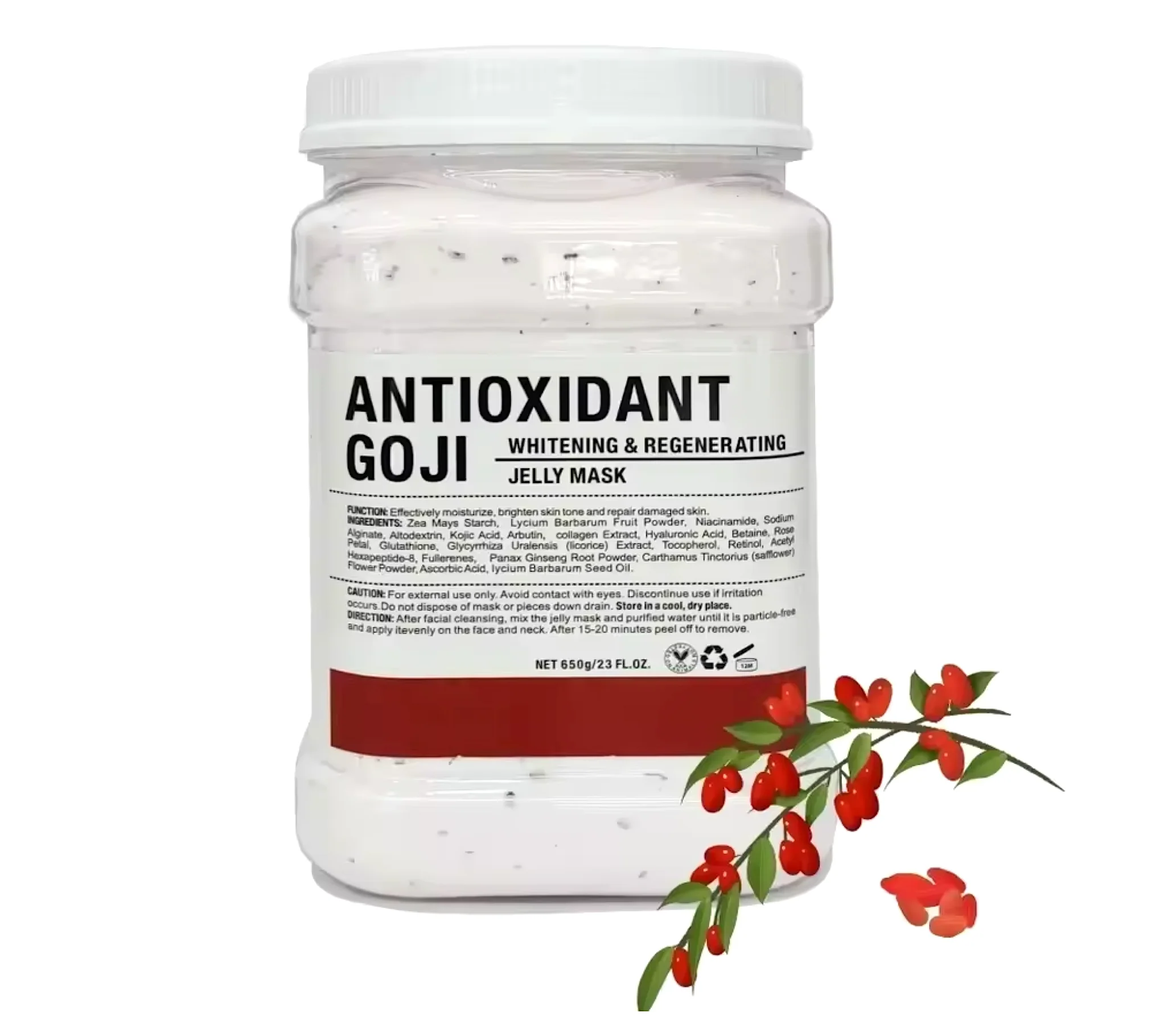Crystal Hydrojelly Mask Antioxidant Goji Regeneration Peel 650g