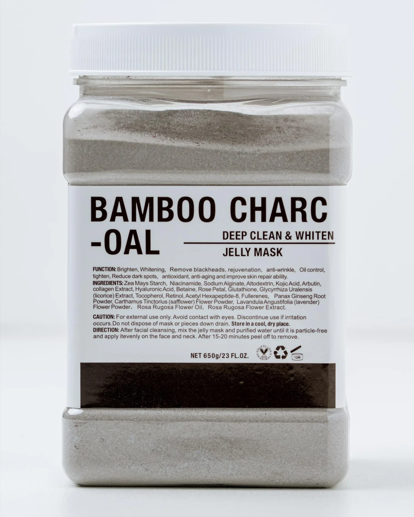 Crystal Hydrojelly Mask Bamboo Charcoal Peel 650g - Image 2