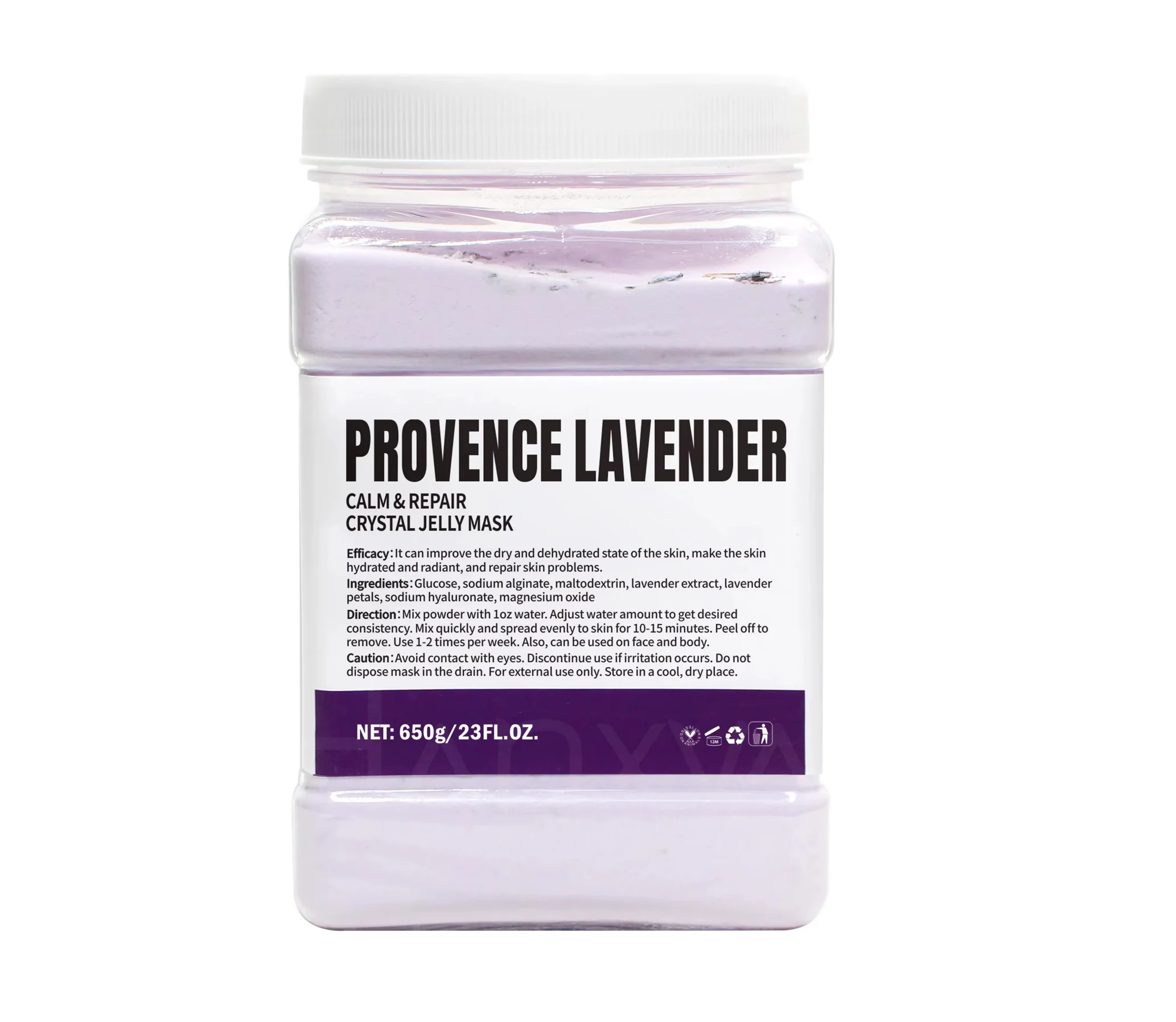 Crystal Hydrojelly Mask Calm and Repair Provence Lavender Peel 650g