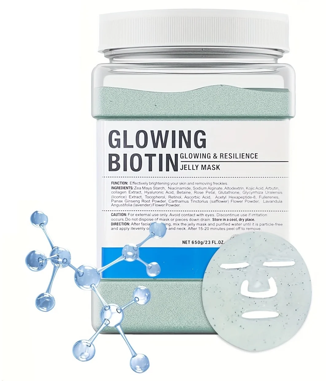 Crystal Hydrojelly Mask Glowing Biotin Peel 650g - Image 2