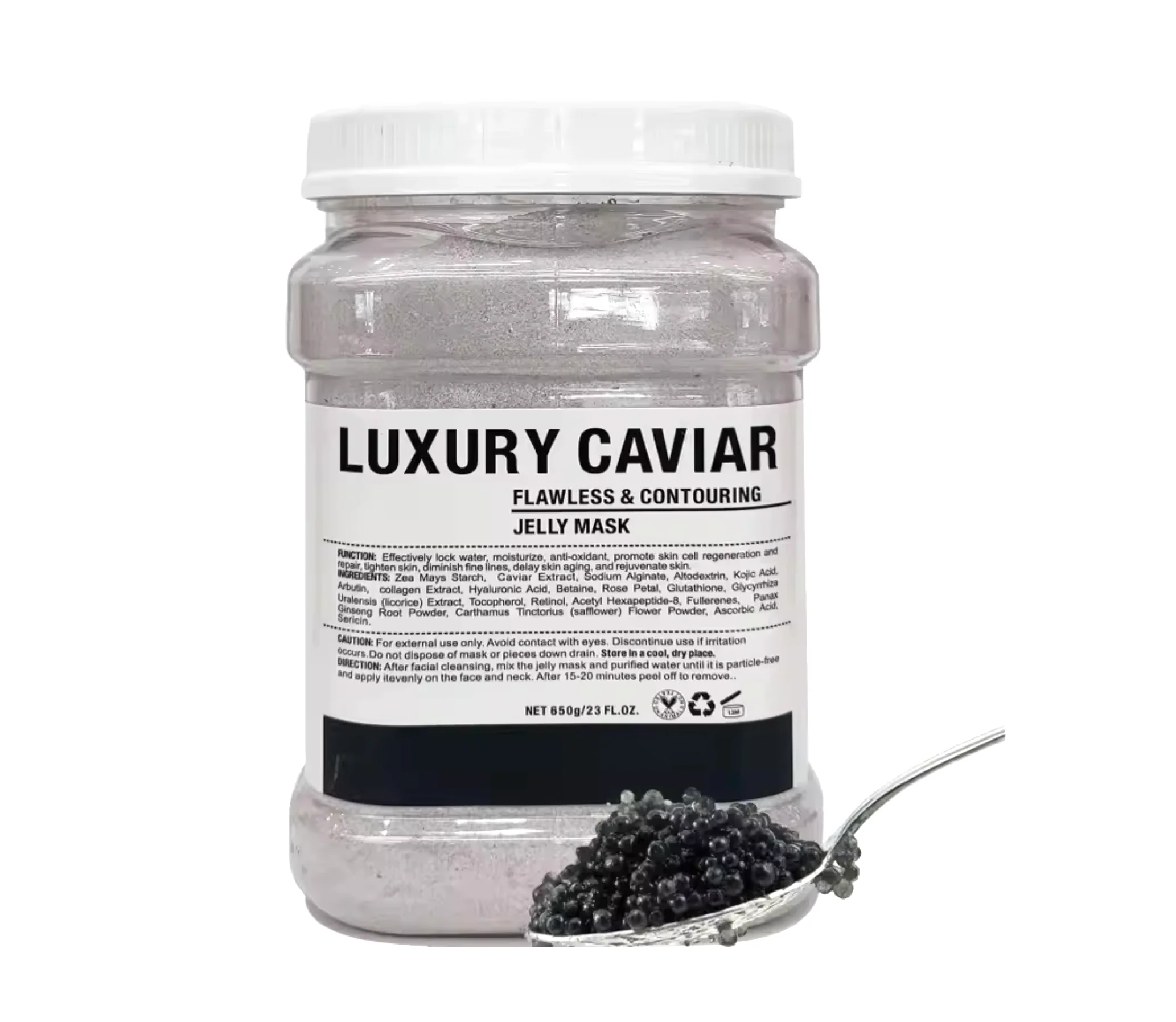 Crystal Hydrojelly Mask Luxury Caviar Flawless and Contouring Peel 650g