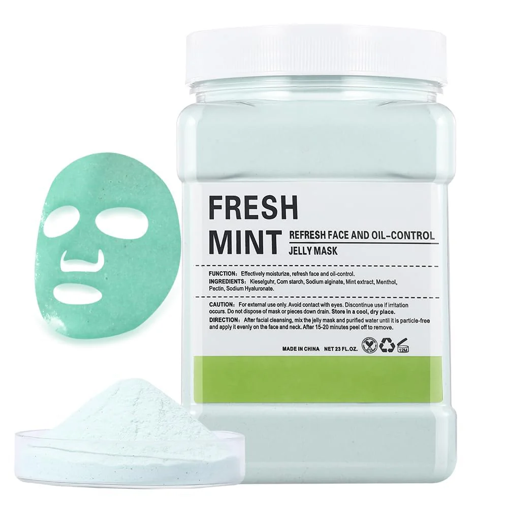 Crystal Hydrojelly Mask Oil Control Fresh Mint Peel 650g - Image 3