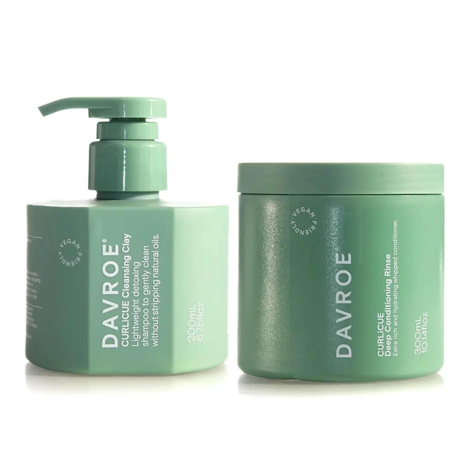 Davroe Curlicue Cleansing Clay and Deep Conditioning Rinse