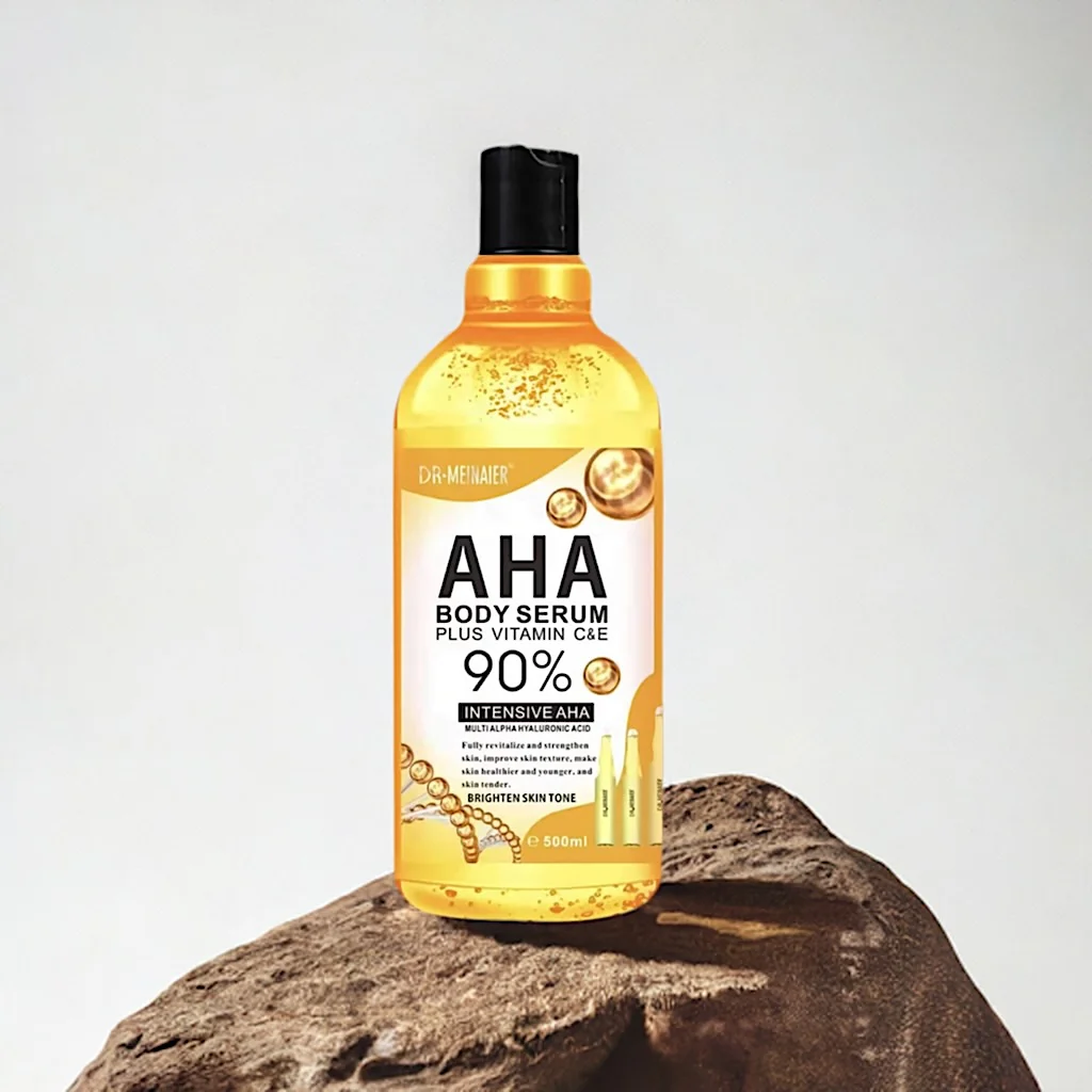Dr Meinaier 90% Intensive AHA Body Serum Vitamin C & E 500ml - Image 2