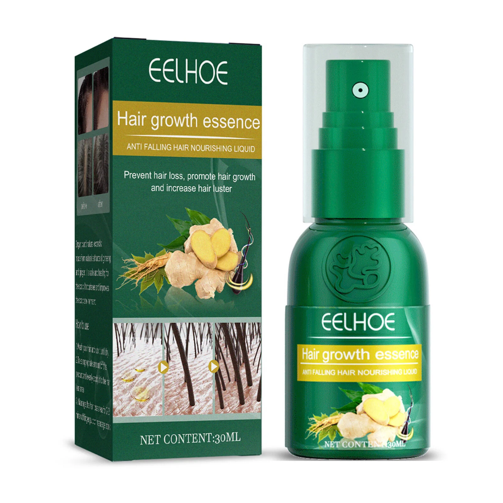 Eelhoe Hair Growth Essence Anti Hair Fall Liquid 30ml - Image 2