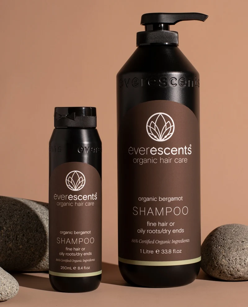 Everescents Organic Bergamot Shampoo and Conditioner 1000ml - Image 2