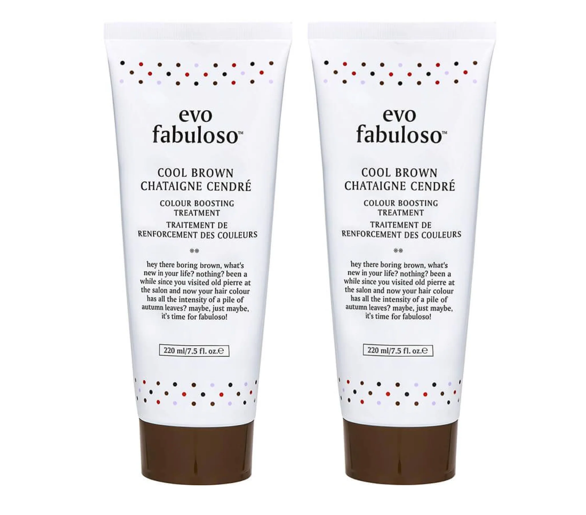 Evo Fabuloso Cool Brown Colour Intensifying Conditioner 220ml (2pc)