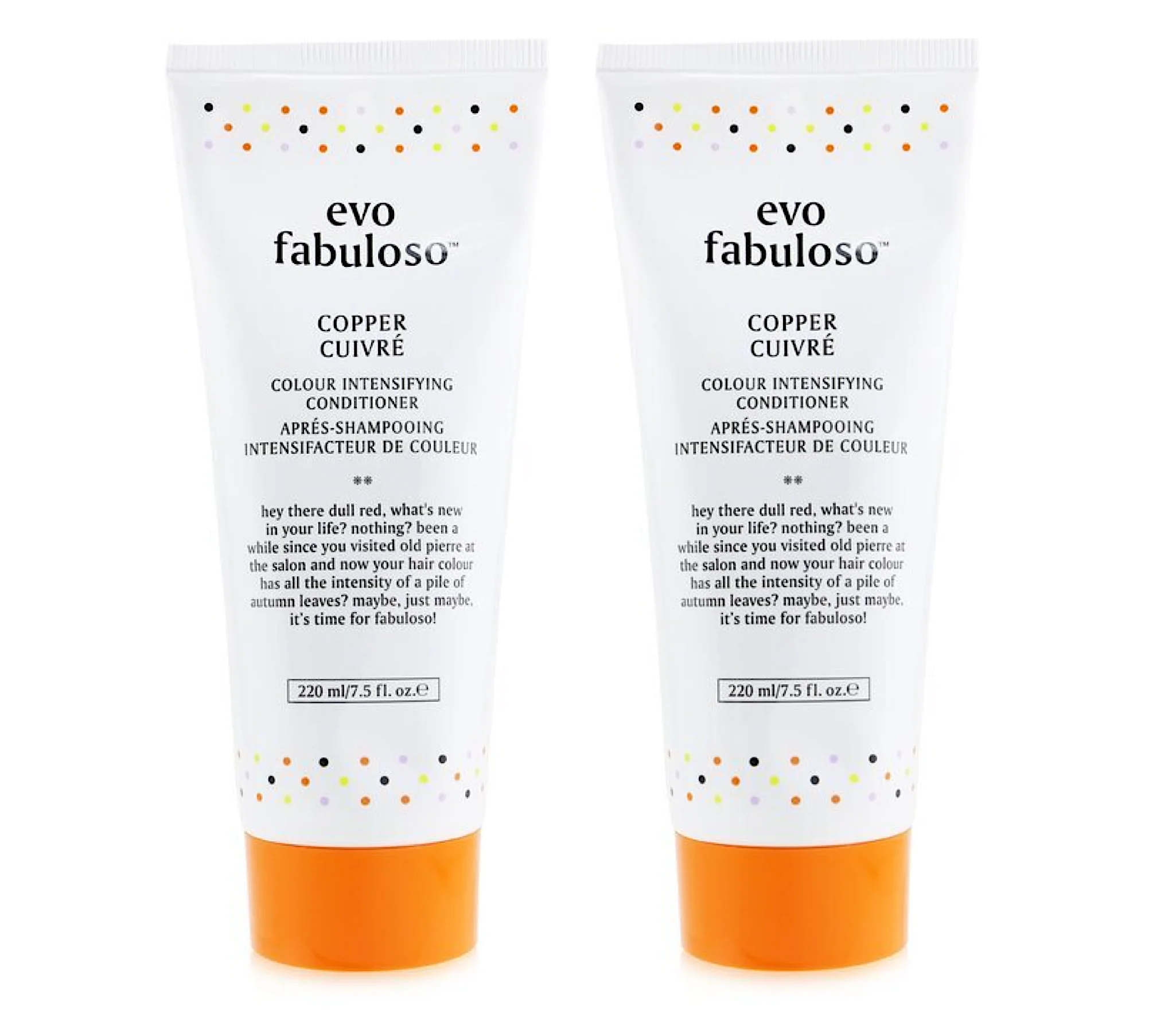 Evo Fabuloso Copper Colour Intensifying Conditioner 220ml (2pc)
