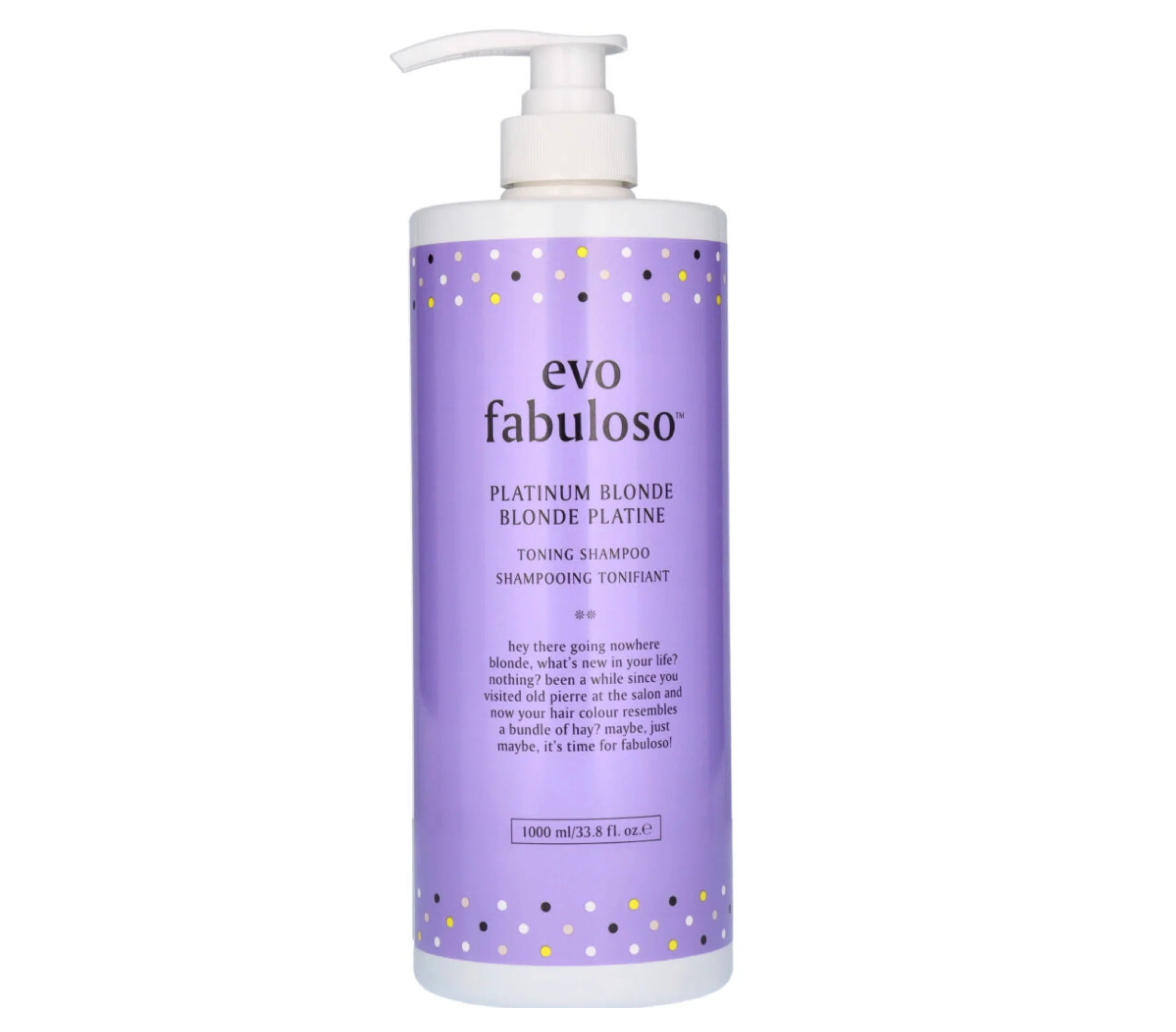 Evo Fabuloso Platinum Blonde Toning Shampoo 1000ml