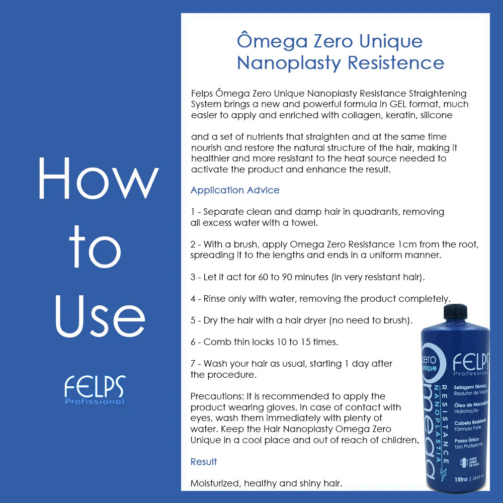 Felps Professional Thermal Sealing Omega Zero Unique Nanoplastia Resistance 1000ml - Image 3