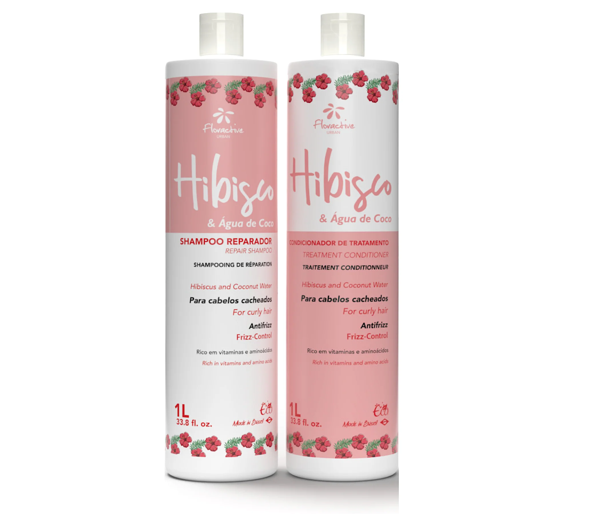 Floractive Hibiscus & Coconut Repair Shampoo and Conditioner 1000ml