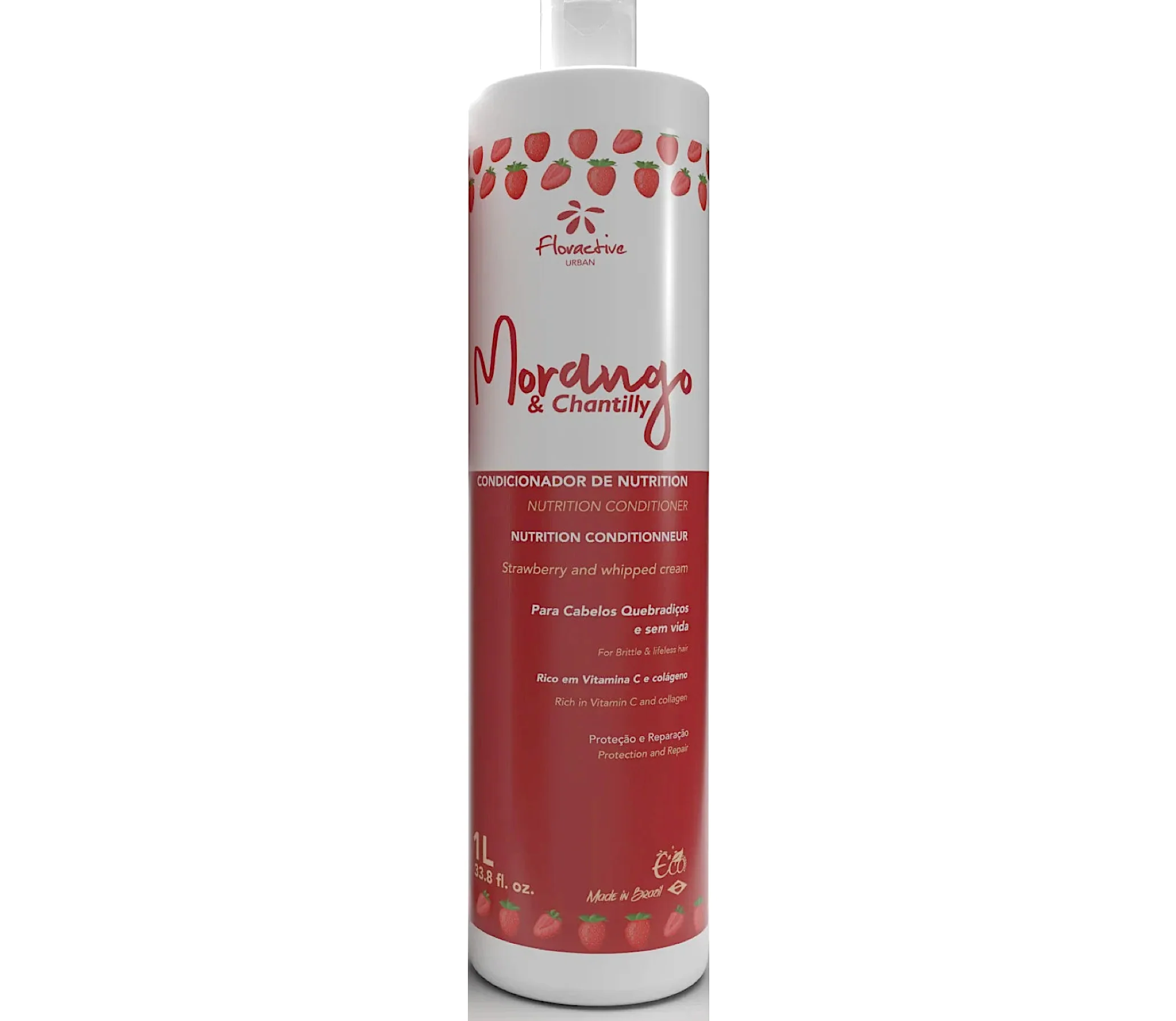 Floractive Morango Strawberry Whipped Cream Nutrition Conditioner 1000ml