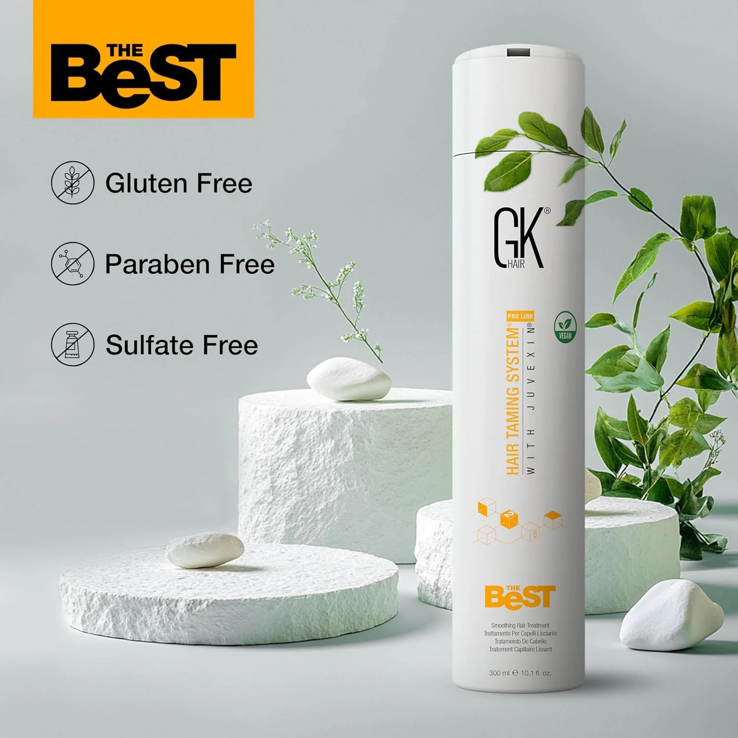 GK Hair The Best Keratin Hair Treatment Taming System With Juvexin 300ml - Image 3