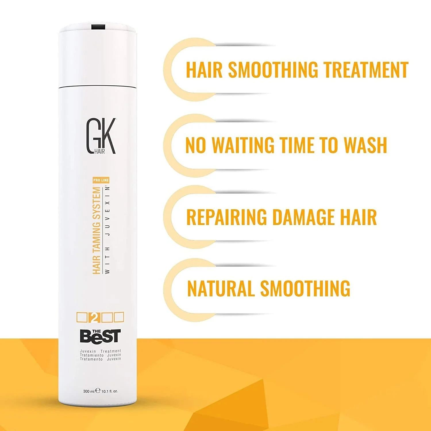 GK Hair The Best Keratin Hair Treatment Taming System With Juvexin 300ml - Image 5