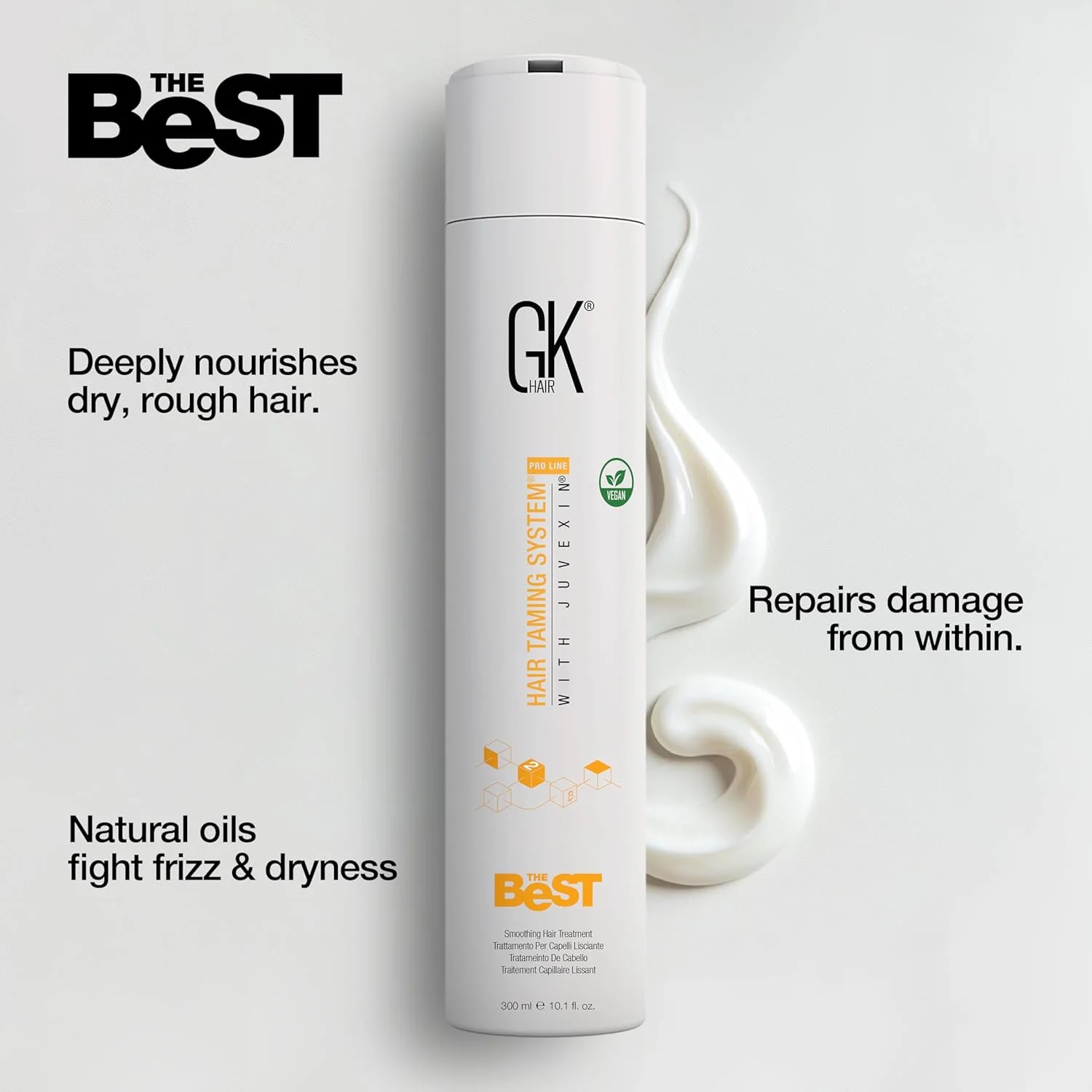 GK Hair The Best Keratin Hair Treatment Taming System With Juvexin 300ml - Image 6