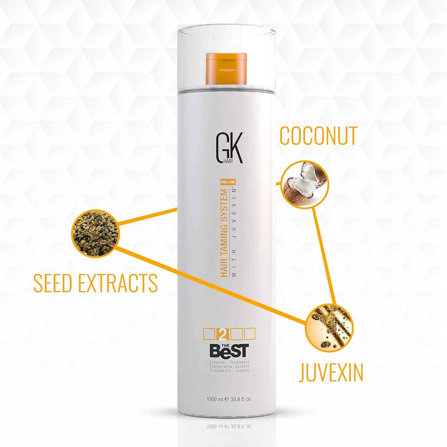 GK Hair The Best Keratin Hair Treatment Taming System With Juvexin 300ml - Image 7