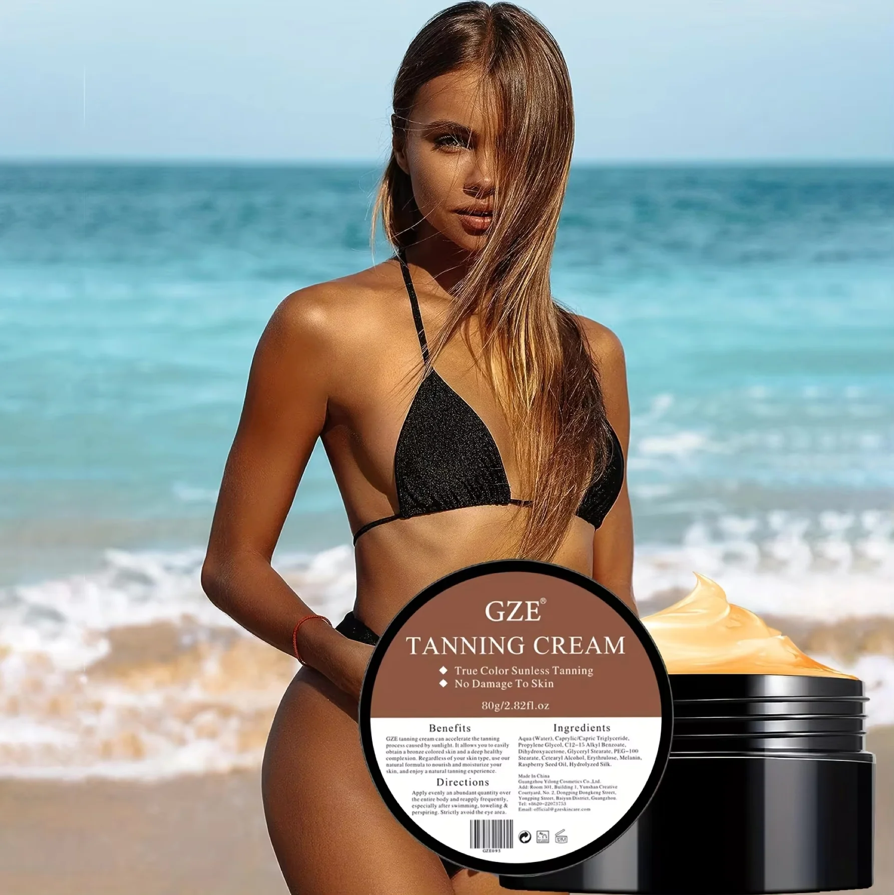 GZE Tanning Cream Sunless Tanning 80g - Image 2