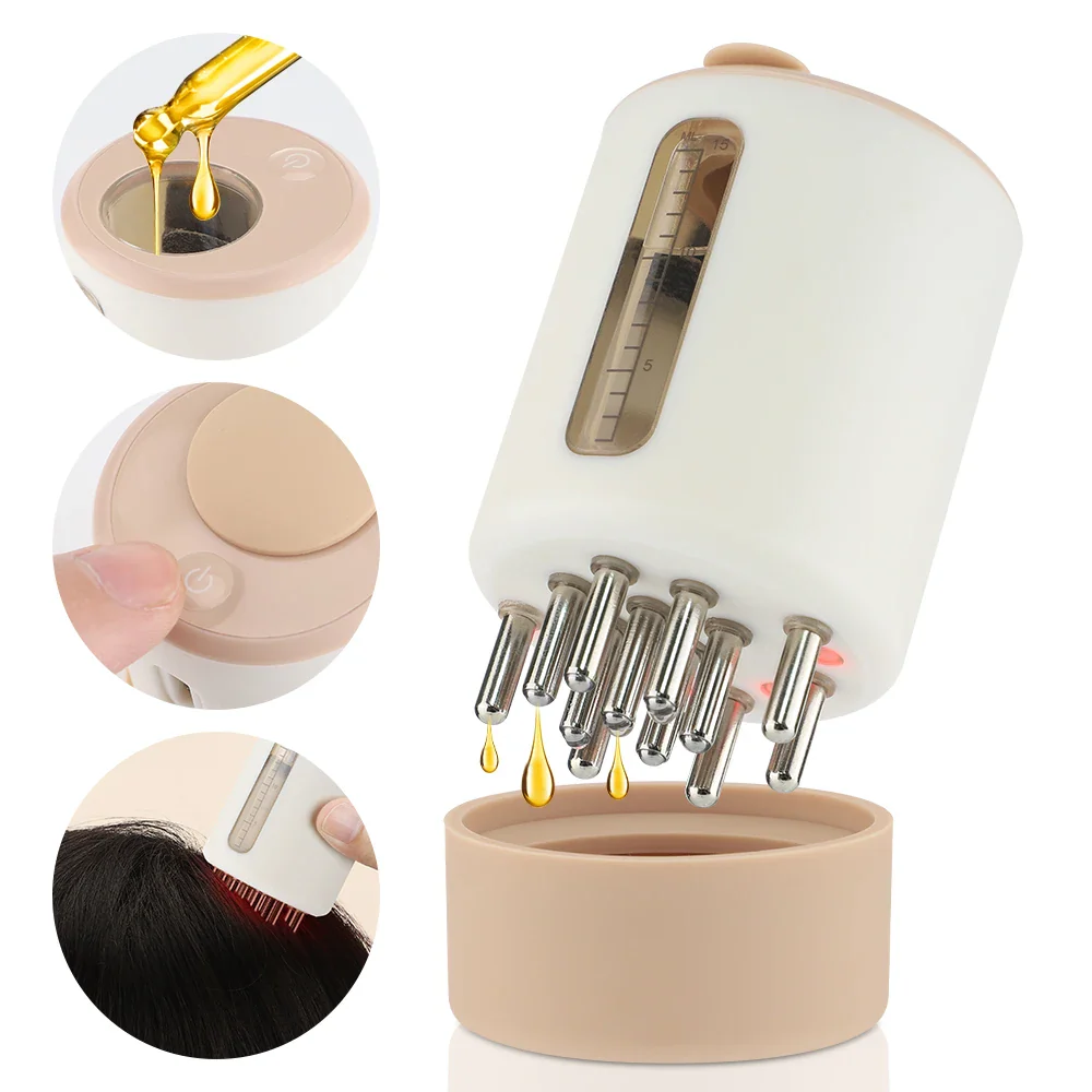 Hair Growth Scalp Comb EMS Micro Current Red Light Therapy - Image 4
