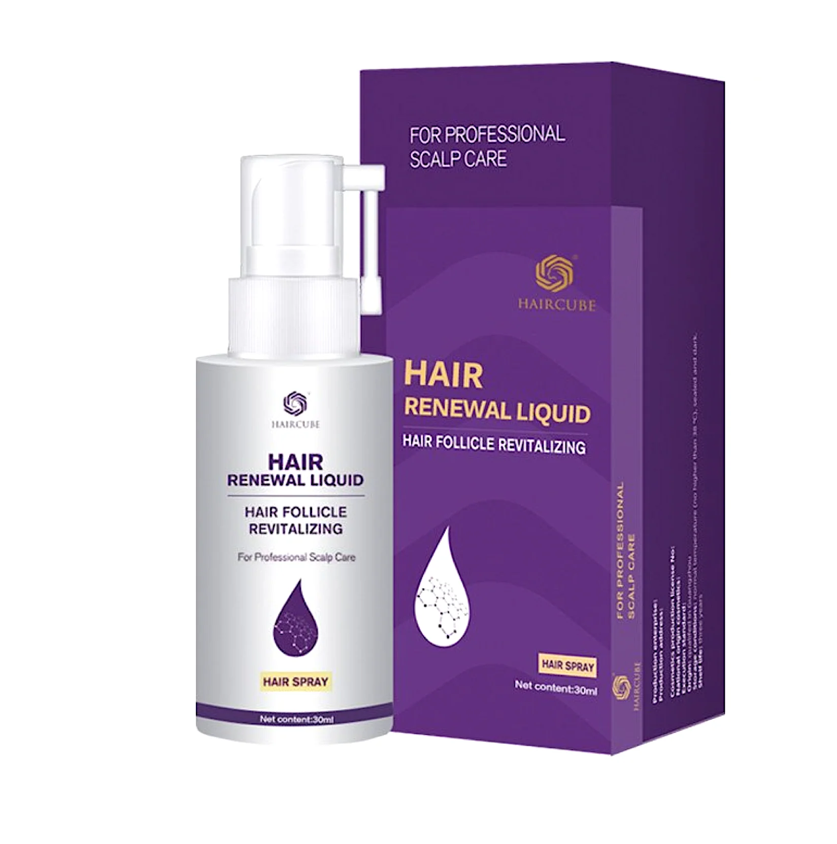 Haircube Hair Renewal Liquid Revitalizing Treatment Spray 30ml - Image 2