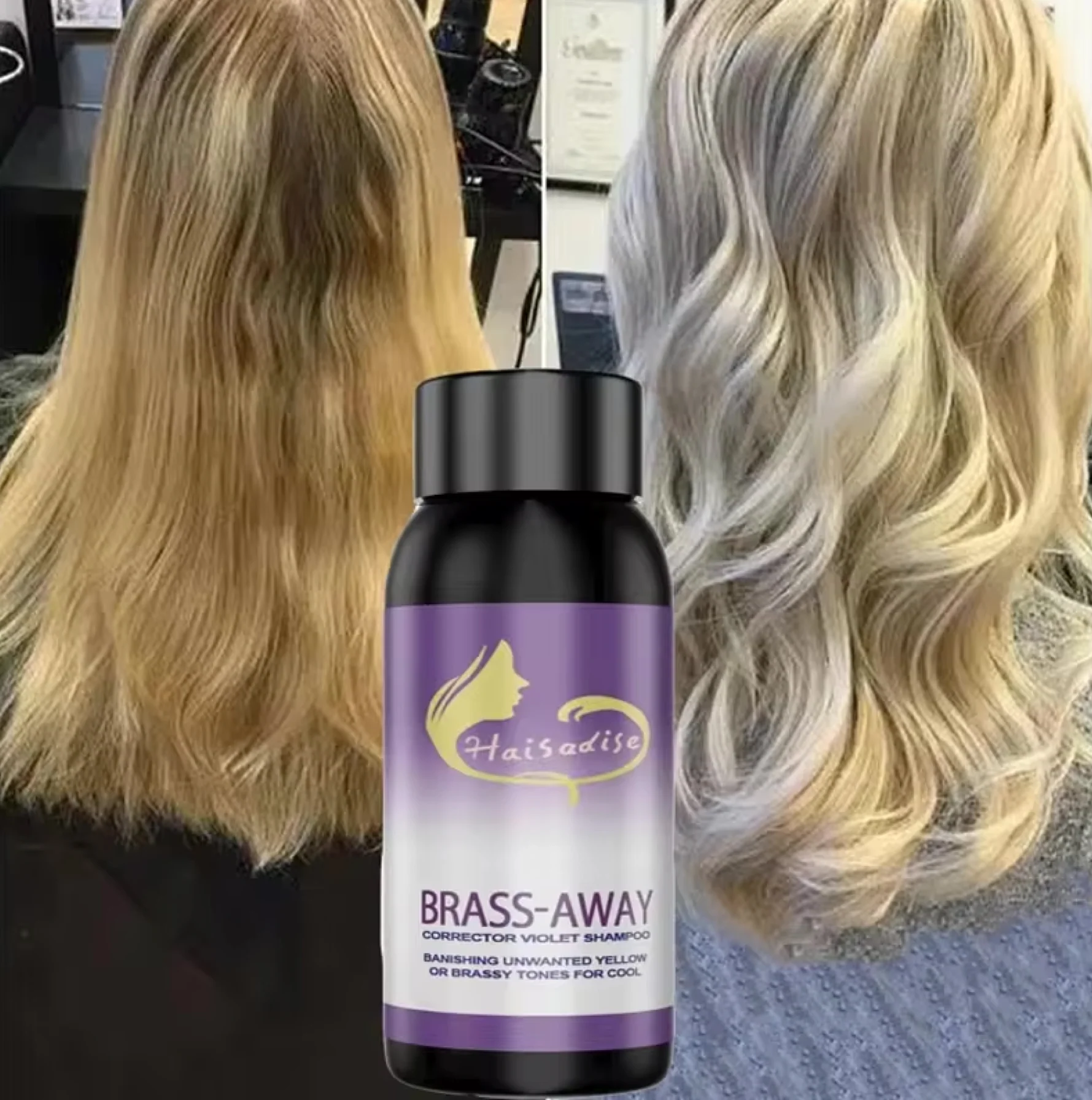 Haisadise Brass Away Corrector Violet Shampoo 30ml - Image 2