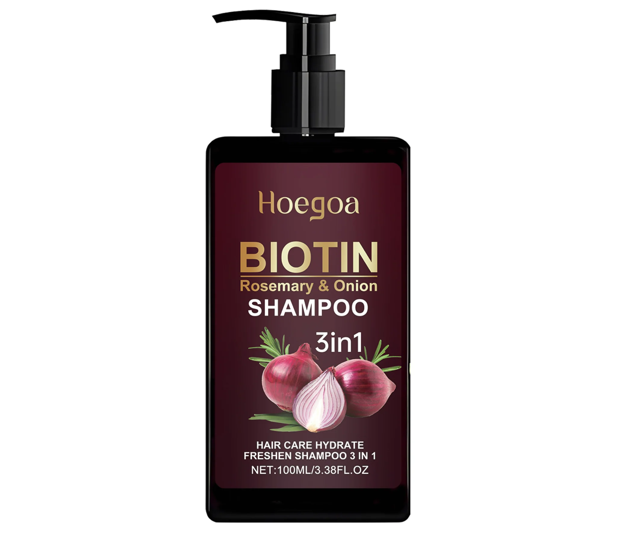 Hoegoa 3 In 1 Biotin Rosemary and Onion Shampoo 100g