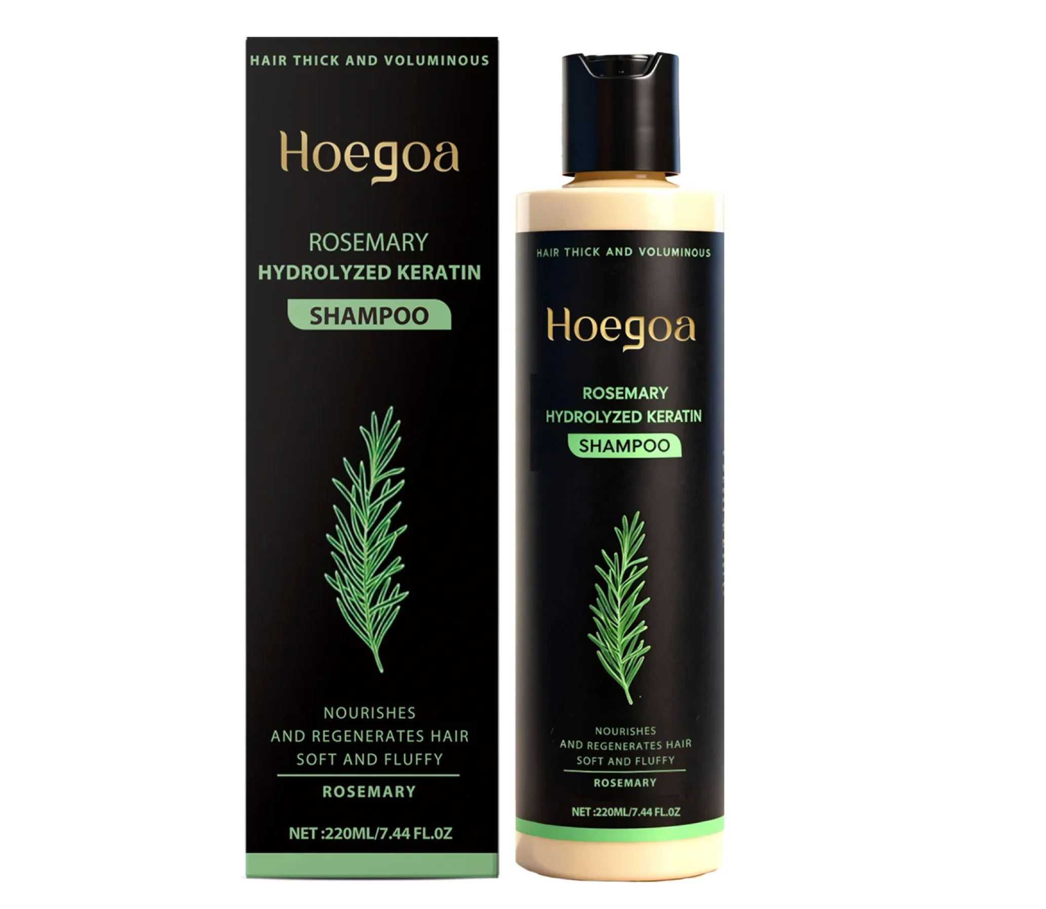 Hoegoa Rosemary Hydrolysed Keratin Shampoo Smoothing and Hair Growth - Image 4