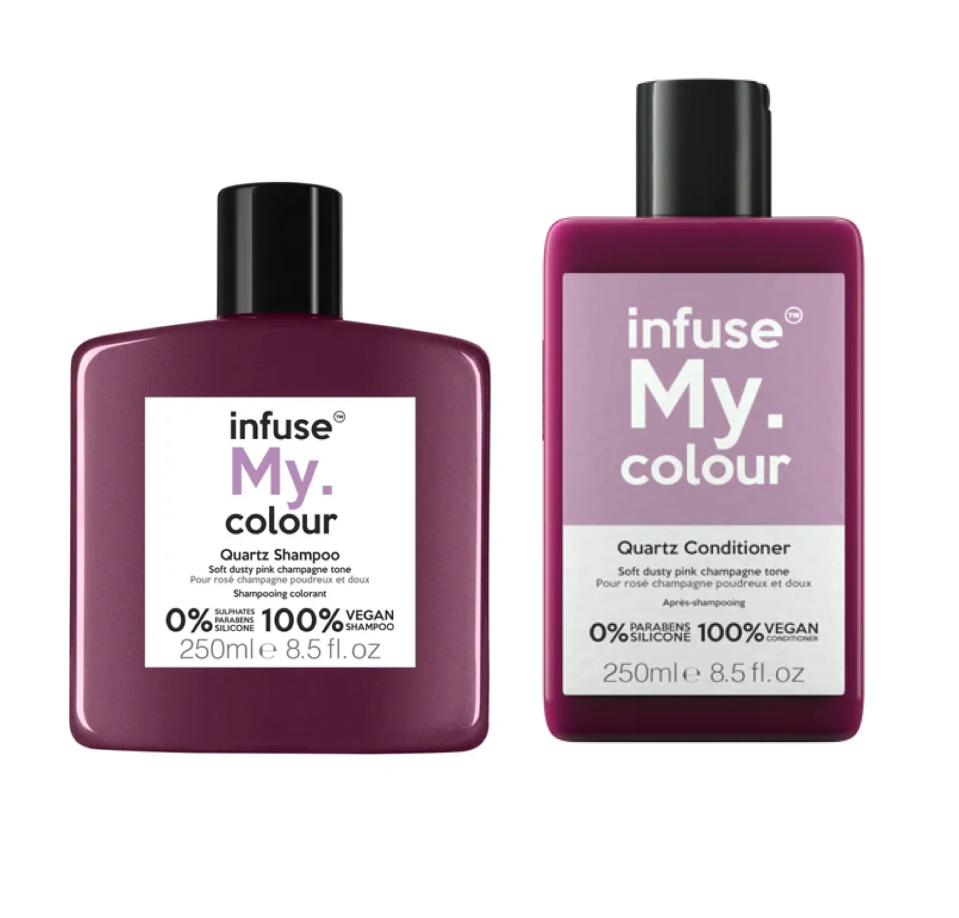 Infuse My Colour Quartz Pink Champagne Shampoo and Conditioner 250ml