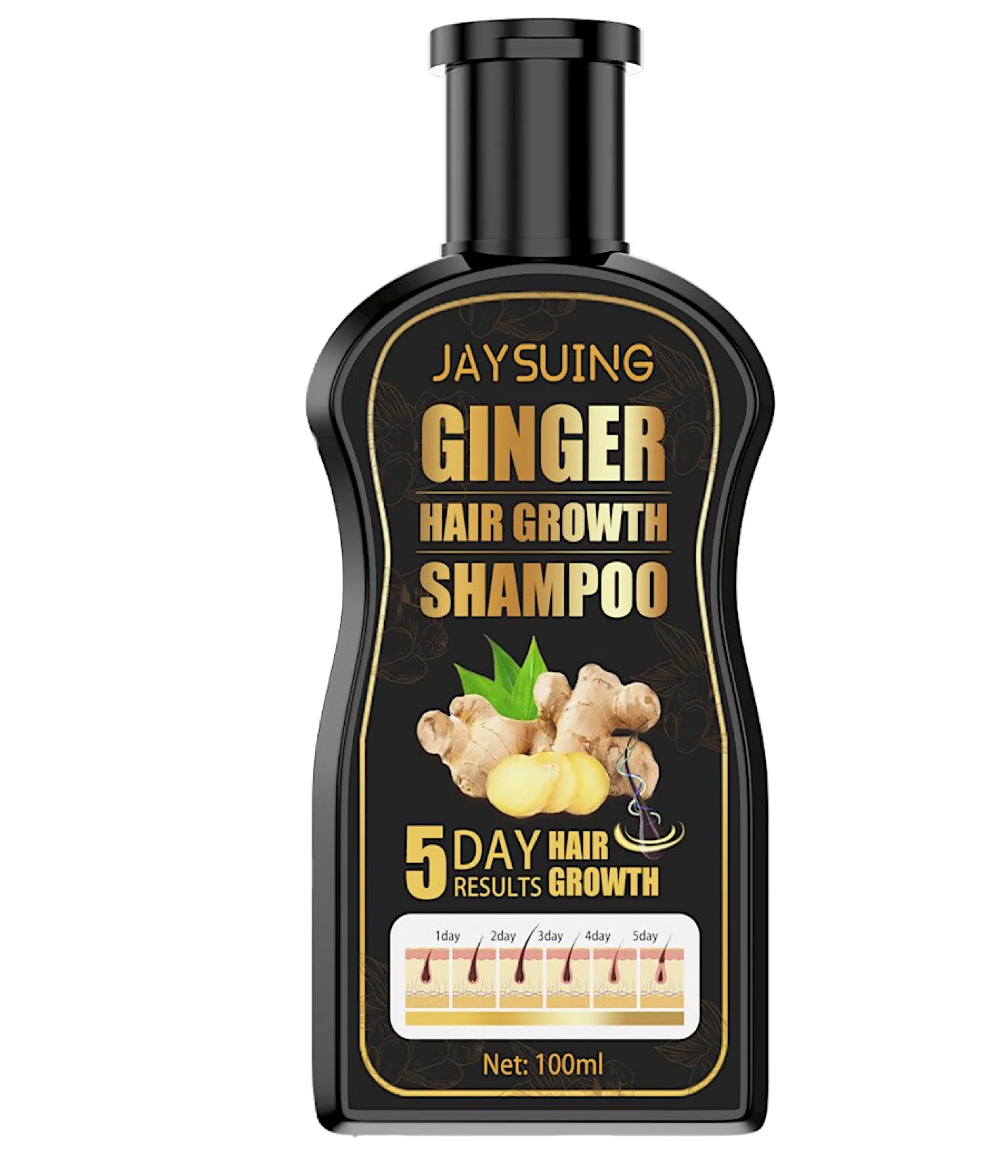 Jaysuing Ginger Hair Growth Shampoo 5 Day Results 100ml