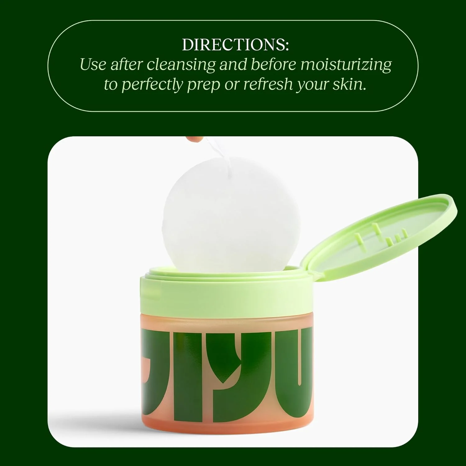 Jiyu NAD + Anti-Aging Moisturising Cream and Rewel Toner Pads Korean Beauty (2pc) - Image 5