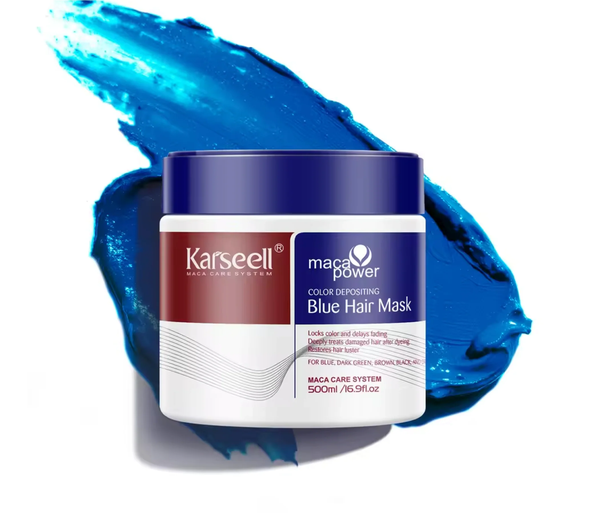 Karseell Maca Power Blue Hair Mask 500ml - Image 2