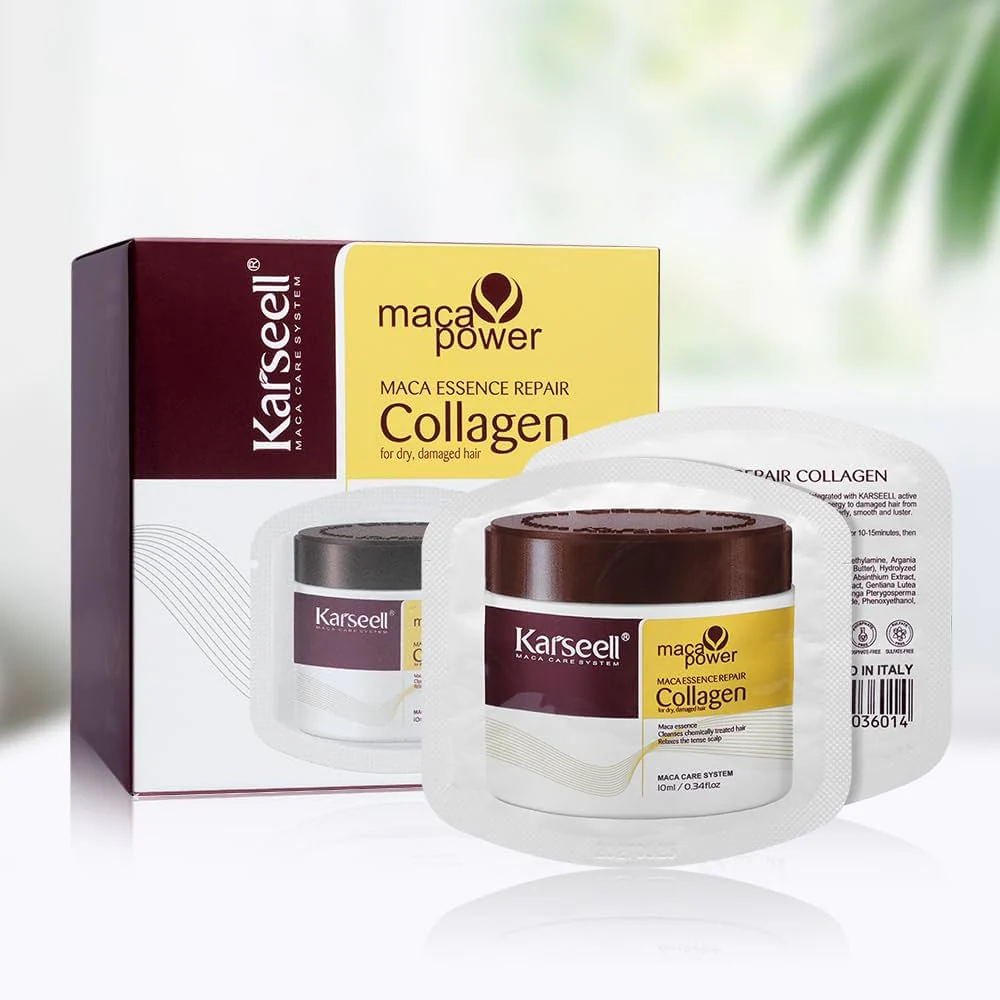 Karseell Maca Power Essence Repair Collagen Hair Travel Masks (24pc) - Image 3