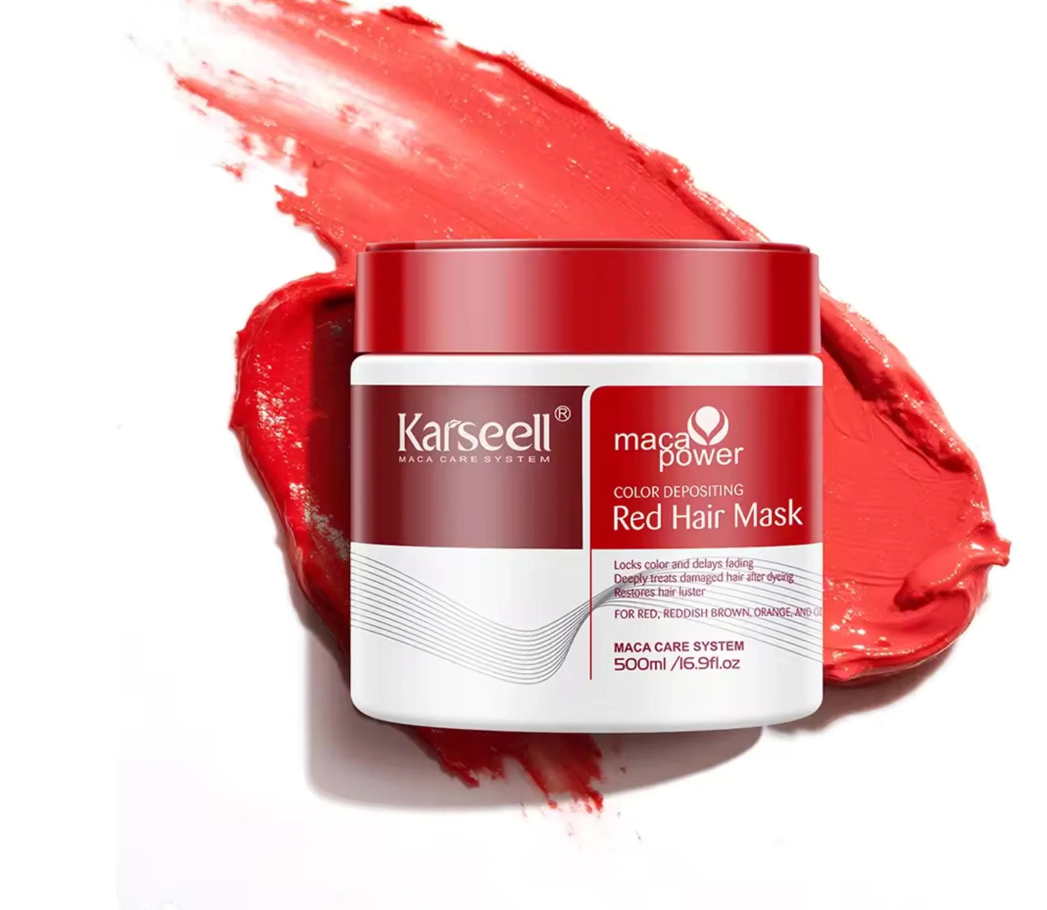 Karseell Maca Power Red Hair Mask 500ml - Image 2